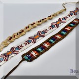 J153. 3 beaded choker necklaces - $30 